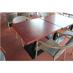 BURGUNDY 36" X 36" RESTAURANT TABLE