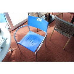 BLUE PLASTIC CHAIR