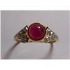 Image 1 : Diamond 0.14 Ctw,Ruby 1.61 Ctw in 2.142g 18kt Yellow Gold
