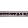 Image 1 : 11.290g Bracelet of Garnet in Silver