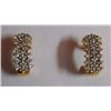 Image 1 : 3.307g Earring in 14kt 3.221g Gold,0.43 Ctw Diamond