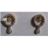 3.426g Earring in 14kt 3.31g Gold, 0.58 Ctw Diamond