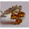 3.136g Ring in 14kt 2.82g Gold,0.44 Ctw Diamond,1.14 Ctw Citrine