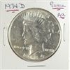 Image 1 : 1934-D PEACE DOLLAR AU