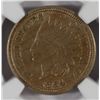 Image 2 : 1864 INDIAN CENT CN NGC AU 55 NICE
