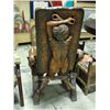 Image 1 : Fancy carved chair with cat arm rests and nude