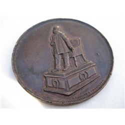 President James Garfield Memorial Medallion S.D.Childs marked, approx: 1.5” d.