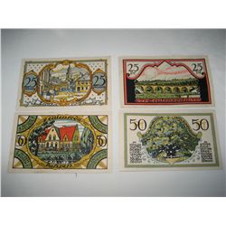 GERMAN NOTGELD 75 PFENNIG 1920s PAPER MONEY CURRENCY GERMANY