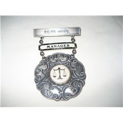 Fraternal Managers Badge Medal MUFEC R.N. Of A Masonic