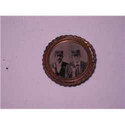 1896 IORM Order Of The Red Men Fraternal Tintype photo badge