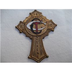 Fraternal Cross Painted Red White Blue 08 No.10 Zaneville Cyrene