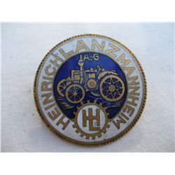 RARE HIENRICH LANZ MANNHEIM “BULLDOG TRACTOR” PIN BADGE