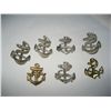 Image 1 : (Lot of 7) Anchor insignia shoulder board (3 with missing clips)l "