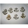 Image 3 : (Lot of 7) Anchor insignia shoulder board (3 with missing clips)l "