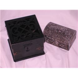 Lot of (2) Jewelry Medal Boxes