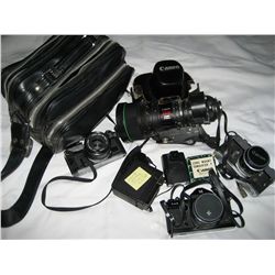 Lot of Vintage Cameras & Lens