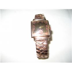 Antique Rose Gold Filled Bulova Wrist Watch in Working Condition