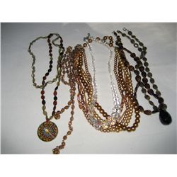 Lot of (6) Glass Beaded Necklaces
