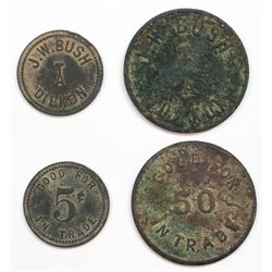 Scarce Indian Trader Ghost Town Tokens