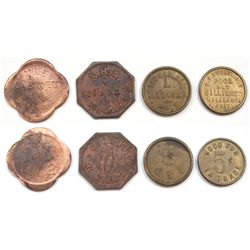 4 Early Tokens used around 1915-1920