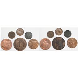 Misc. California. Group of 6 tokens