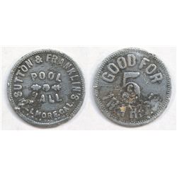 Fillmore. Sutton & Franklin,s Pool Hall