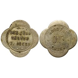Silverton CO. San Juan Saloon Token