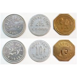 Choteau. Lot of Three