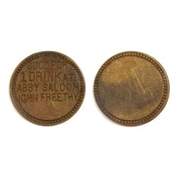 Marysville. Abby Saloon Token