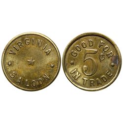 Virginia City Saloon Token