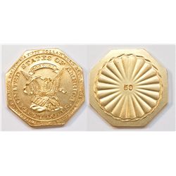 Weber #3 — 1850 with Rays Reverse