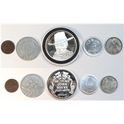 Misc. group including silver medallion and KKK