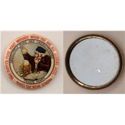 "MakesThe Weak Strong" Whiskey Mirror