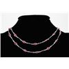 Image 1 : Natural Ruby 29.68CT in Silver SwivelLinkChain Necklace