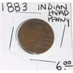 1883 INDIAN HEAD PENNY RED BOOK VALUE IS $6.00+ *NICE EARLY PENNY*!!
