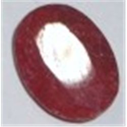 15.00 CARAT *HUGE* RUBY OVAL CUT/FACETED & POLISHED PRECIOUS GEMSTONE!! GEMSTONE CAME OUT OF SAFE!!