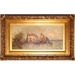 Santinetti, Venice, Oil Painting