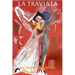 Marino Marini, La Traviatta (Metropolitan Opera), Poster