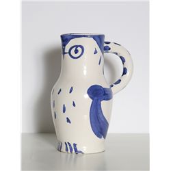 Pablo Picasso, Owl, Turned Ceramic Pitcher