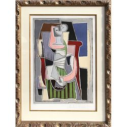 Pablo Picasso, Femme au Tablier Raye Vert, Lithograph