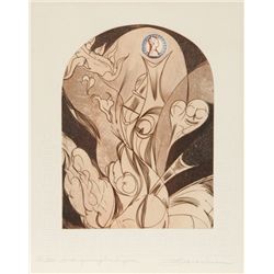 Martin Barooshian, Anthropomorphic Form, Intaglio Aquatint Etching