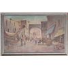 Image 1 : A. Colluci, Untitled - Street Scene, Oil Painting