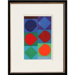 Victor Vasarely, Beryll, Lithograph