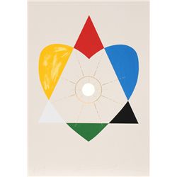 Jonathan Borofsky, The Balance of Love and Work Produces Energy, Silkscreen
