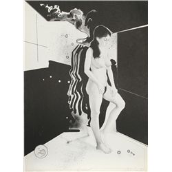 Robert Eagerton, Standing Woman, Lithograph