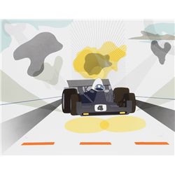 Raymond Loewy, Race Car, Lithograph