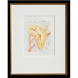 Salvador Dali, Melting Clock, Etching