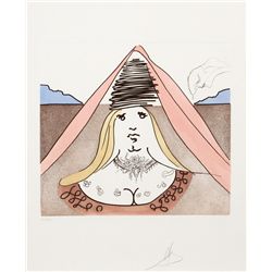 Salvador Dali, The Lady Dulcinea, Etching