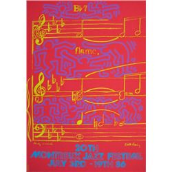 Andy Warhol and Keith Haring, 20th Anniversary (Montreux Jazz Festival), Screenprint