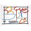 Image 1 : Tom Wesselmann, Fast Sketch Still Life with Fruit and Goldfish, Serigraph